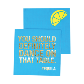 Tequila Text Cocktail Napkins