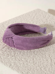 Knotted Terry Headband - Lilac
