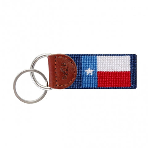 Smathers and Branson - Texas Flag Needlepoint Key Fob