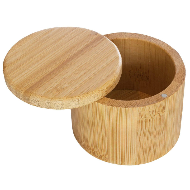 Totally Bamboo Salt Box with Magnetic Swivel Lid