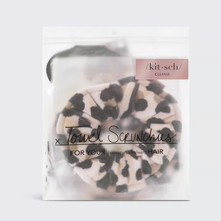 Kitsch - Towel Scrunchie Set - Leopard