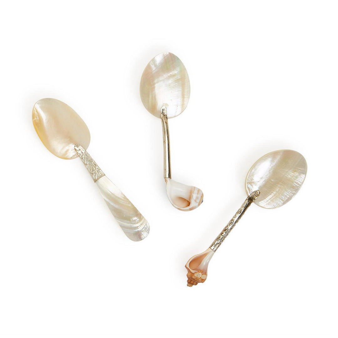 Mother of Pearl Ornamented Handle Spoon - Assorted
