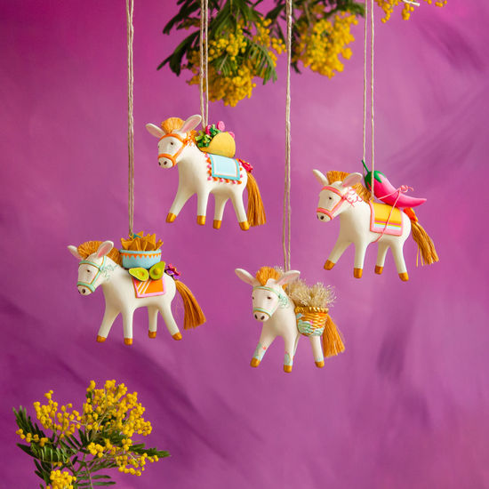 Glitterville Burro Ornament