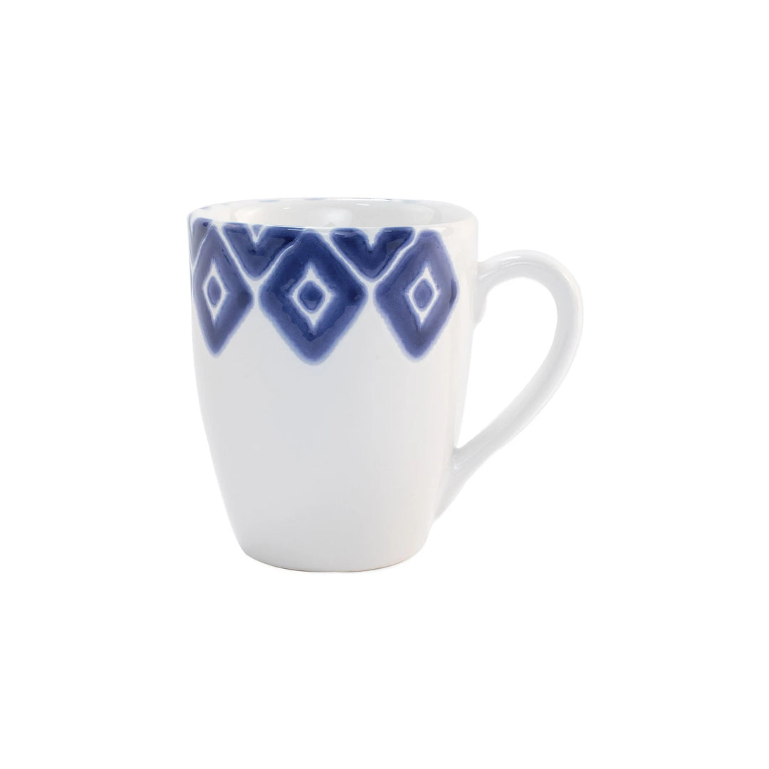 Vietri Santorini Diamond Mug - Blue