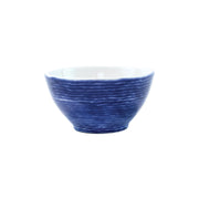Vietri Santorini Stripe Cereal Bowl - Blue