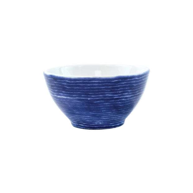 Vietri Santorini Stripe Cereal Bowl - Blue