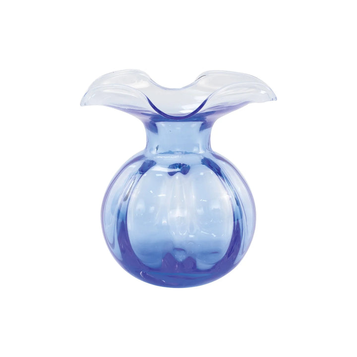 Vietri Hibiscus Glass Fluted Vase