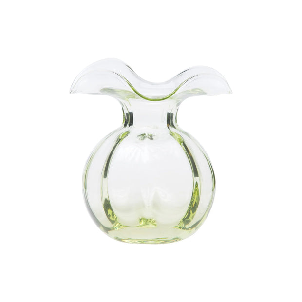 Vietri - Hibiscus Glass Mini Fluted Vase - Green