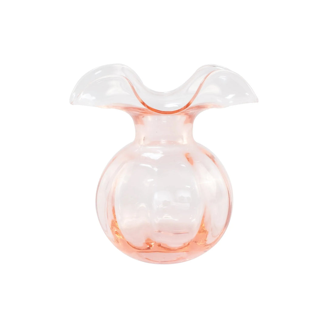 Vietri Hibiscus Glass Fluted Vase