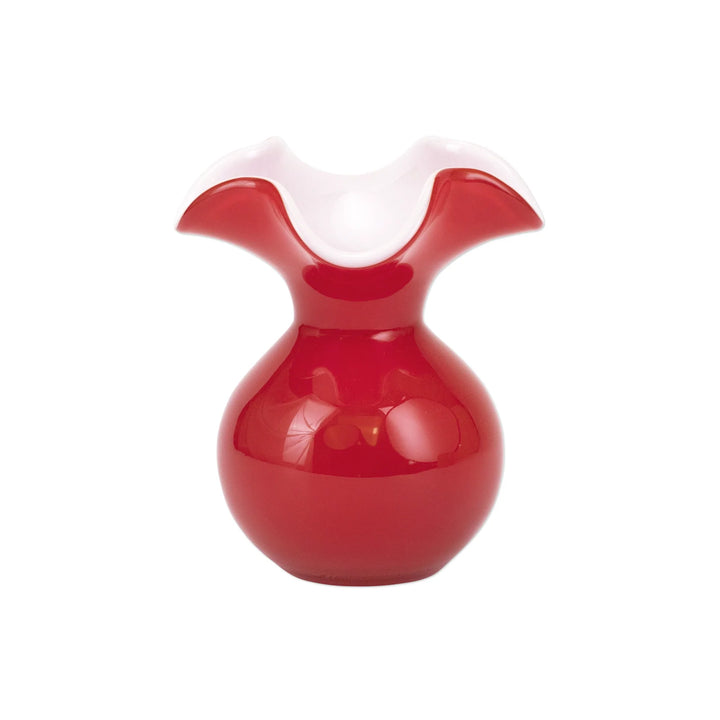 Vietri Hibiscus Glass Fluted Vase