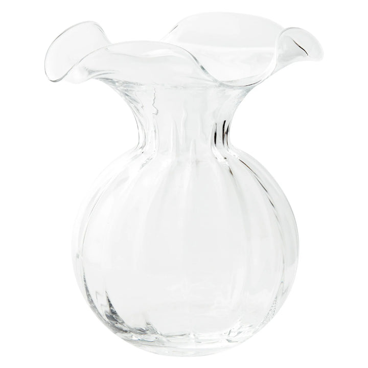 Vietri Hibiscus Glass Fluted Vase