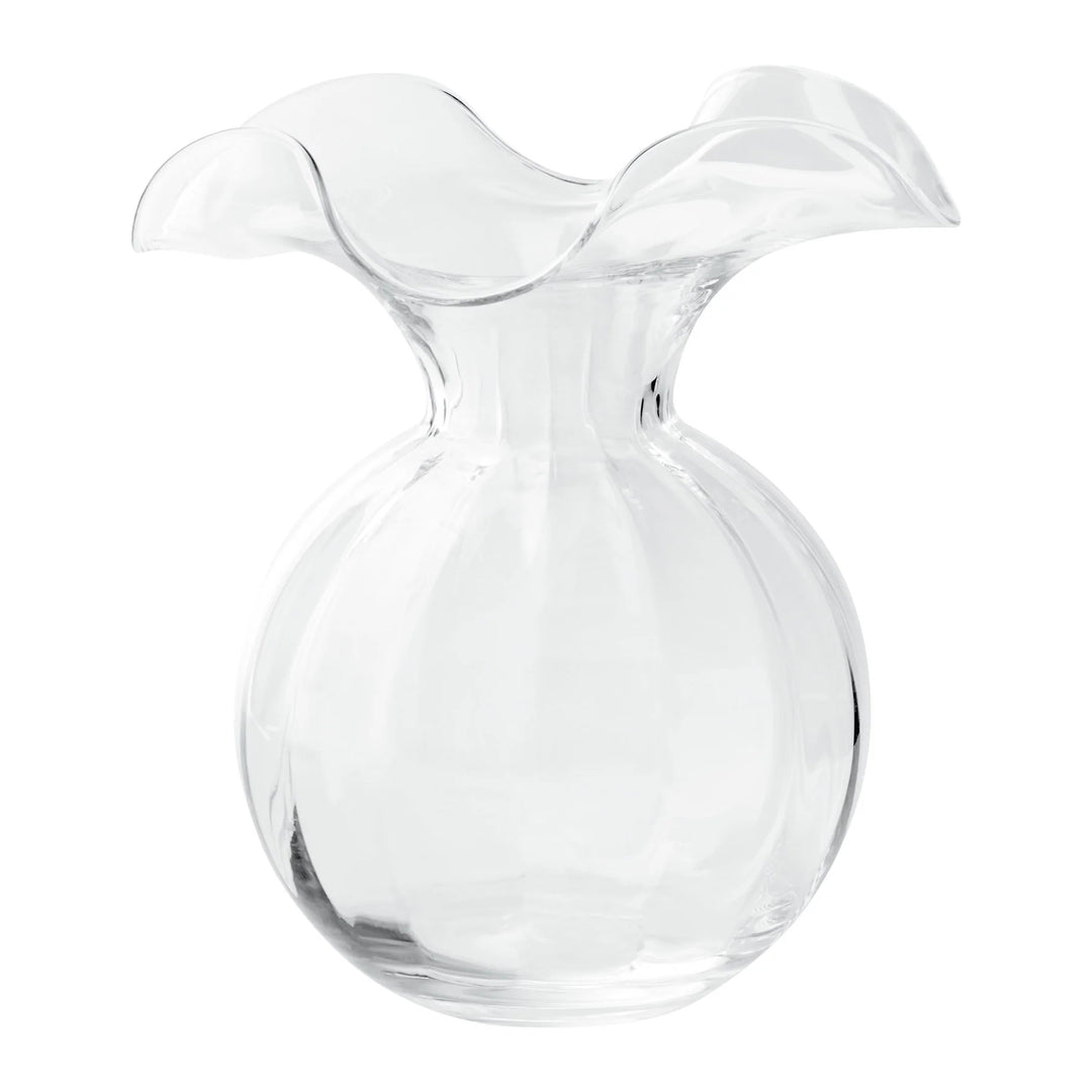 Vietri Hibiscus Glass Fluted Vase