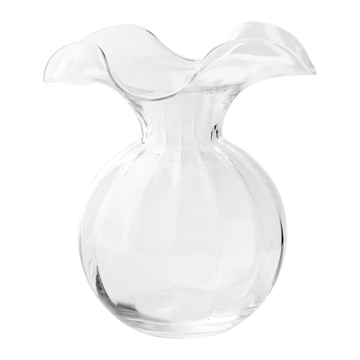 Vietri Hibiscus Glass Fluted Vase