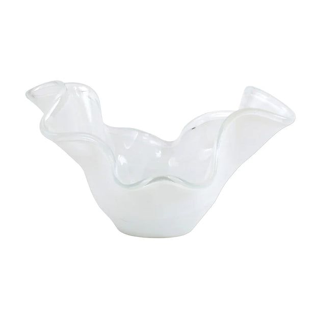 Vietri - Onda Glass Medium Bowl - White