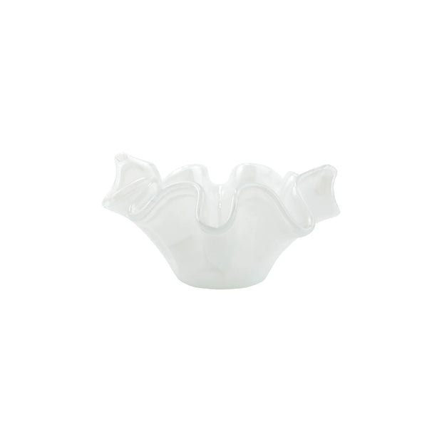 Vietri - Onda Glass Small Bowl - White