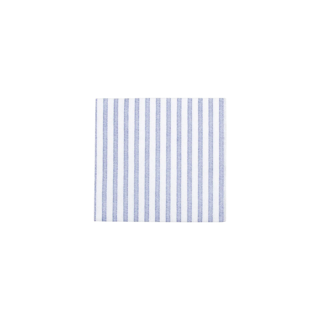 Vietri - Papersoft Cocktail Napkins - Blue Capri Stripe