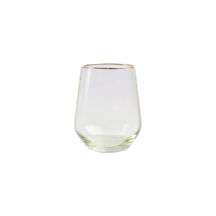 Vietri Rainbow Stemless Wine Glass