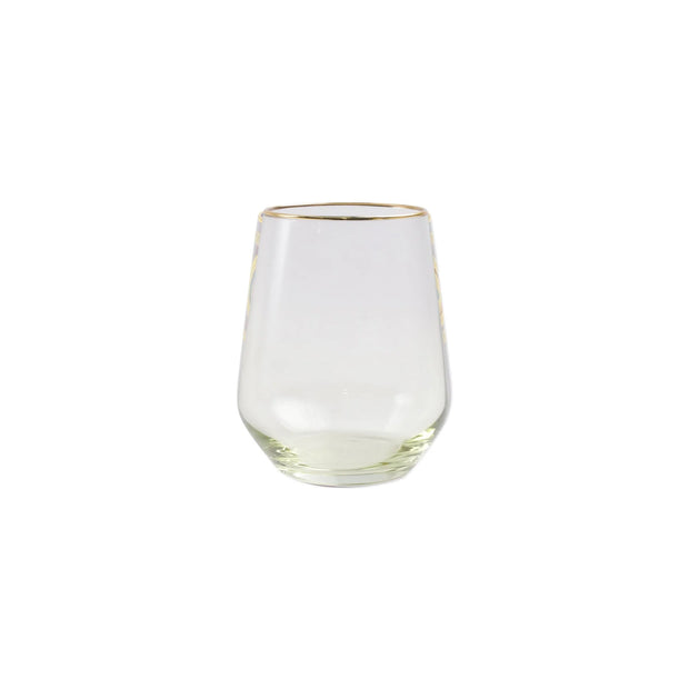 Vietri - Rainbow Stemless Wine Glass - Yellow