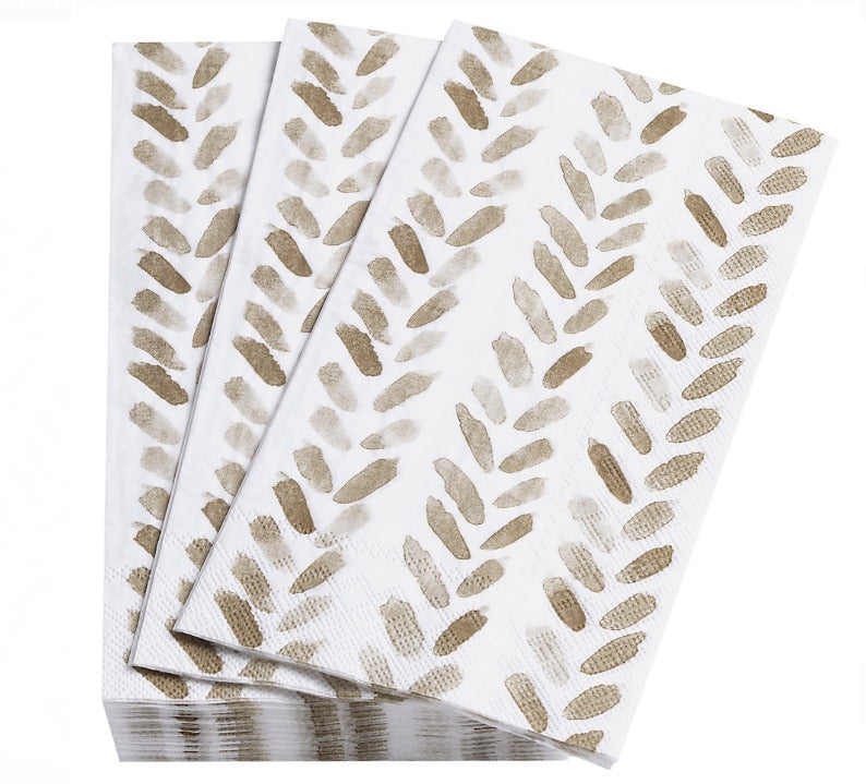 Annie Selke - Natural Brush Stroke Paper Guest Towel