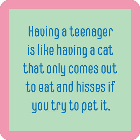 Drinks on Me - Coaster - Teenager/Cat