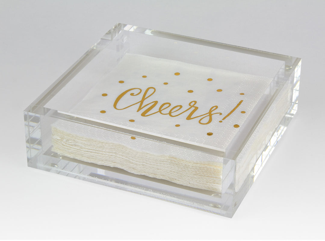 Lucite Cocktail Napkin Tray