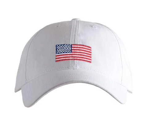 Harding Lane - American Flag on White Hat