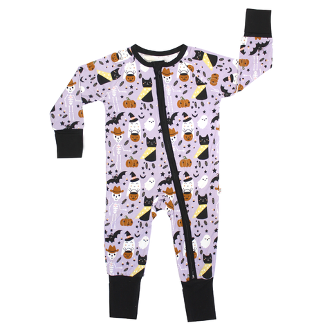 Spooky Cute Baby Pajamas - Purple