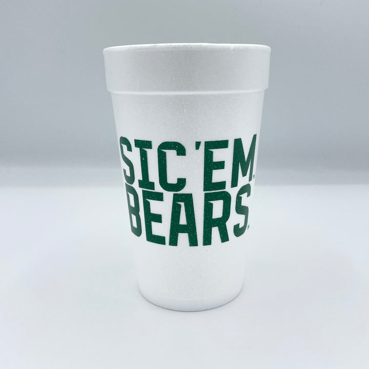Baylor Styrofoam Cups