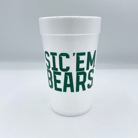 Baylor Styrofoam Cups