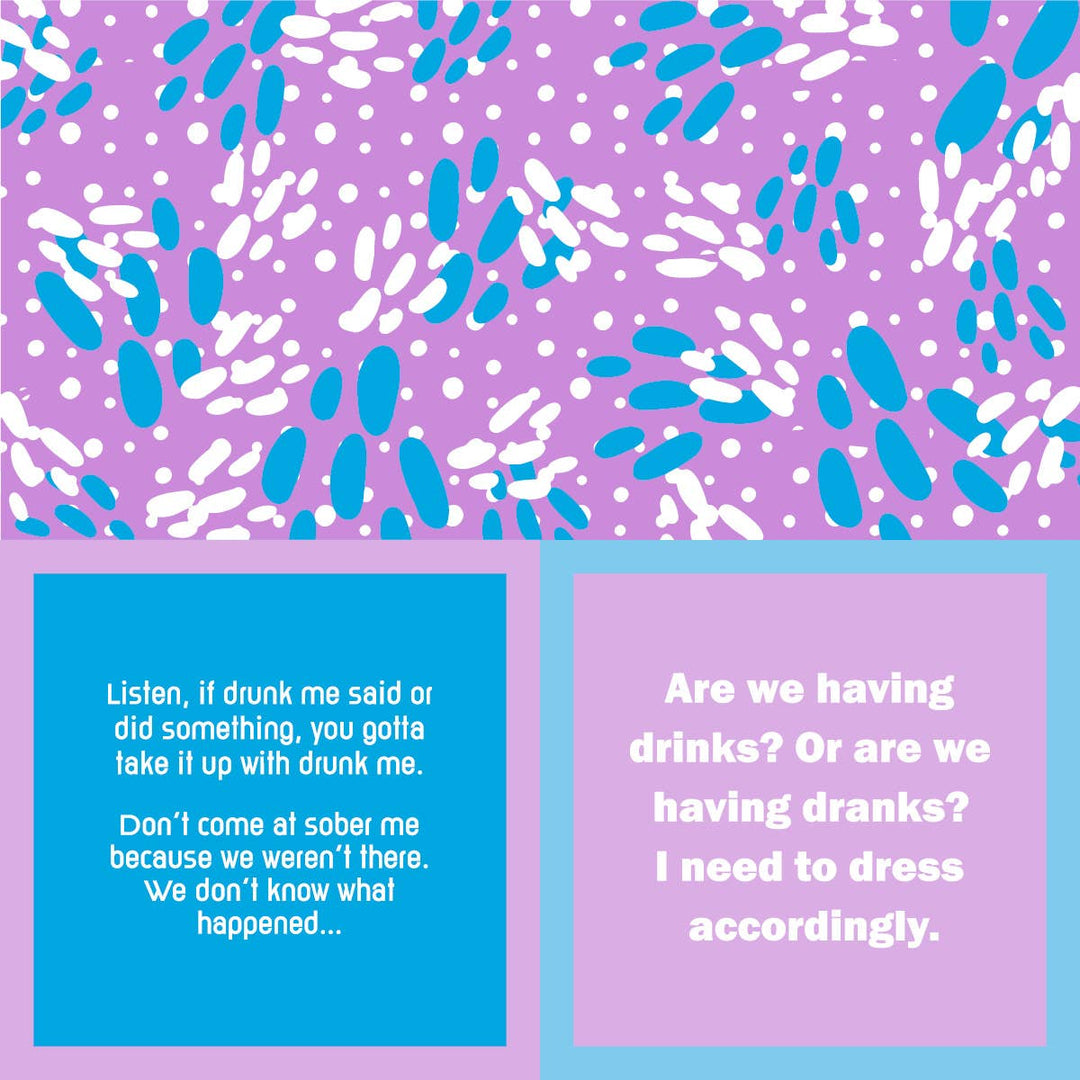 Drinks on Me Cocktail Napkin Drunk Me/Drinks or Dranks