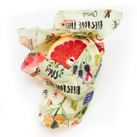 Medium Beeswax Wrap Food Storage: Bees Love These