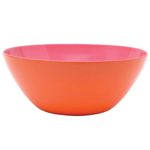 French Bull - Orange and Pink Two Tone Salad Bowl