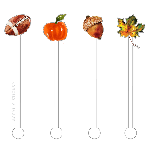 Fall is for Football Acrylic Stir Sticks