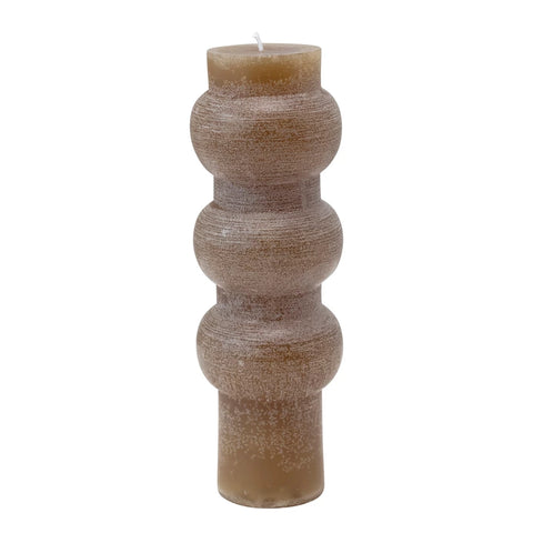 Totem Pillar Candle - Olive
