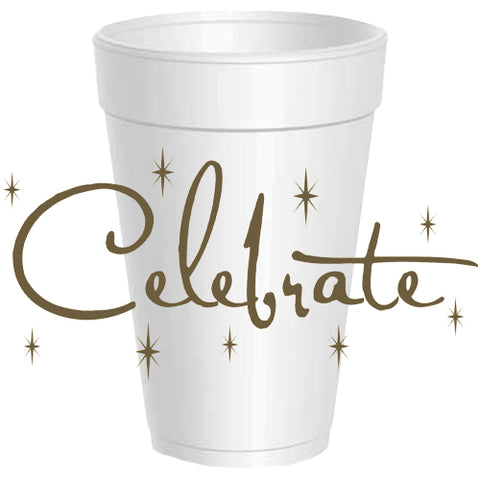 Celebrate Wrap Around Styrofoam Cups