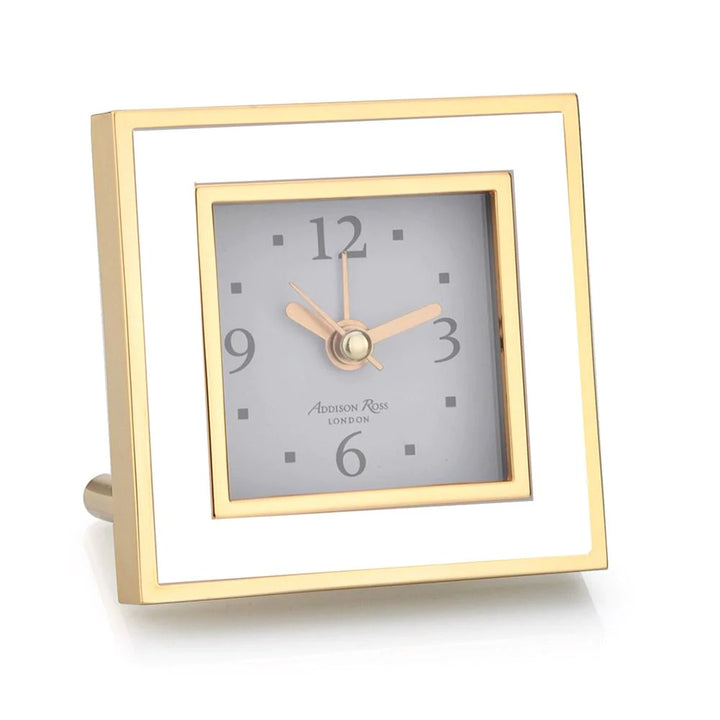 Addison Ross Square Enamel Alarm Clock