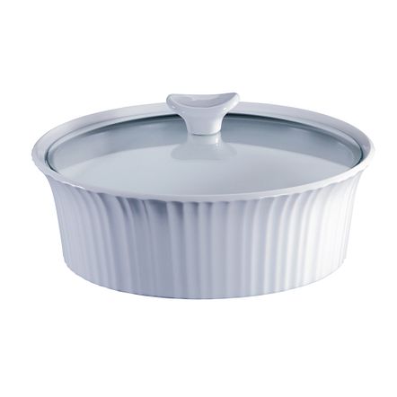 Round Baking Dish with Lid - 2.5qt