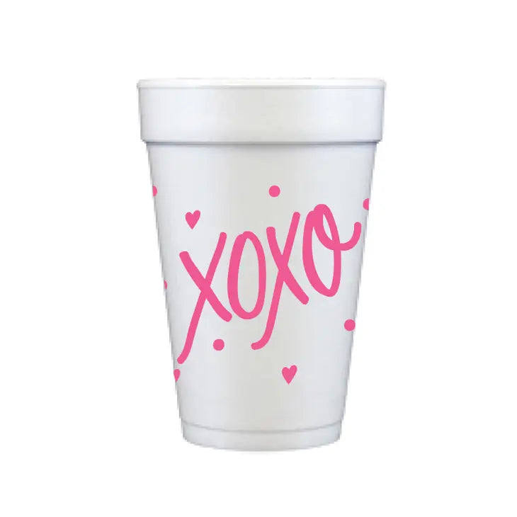 Natalie Chang - Valentine's Day XOXO Styrofoam Cups