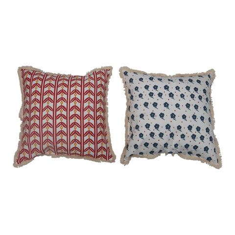 Woven Square Decorative Pillow - Assorted