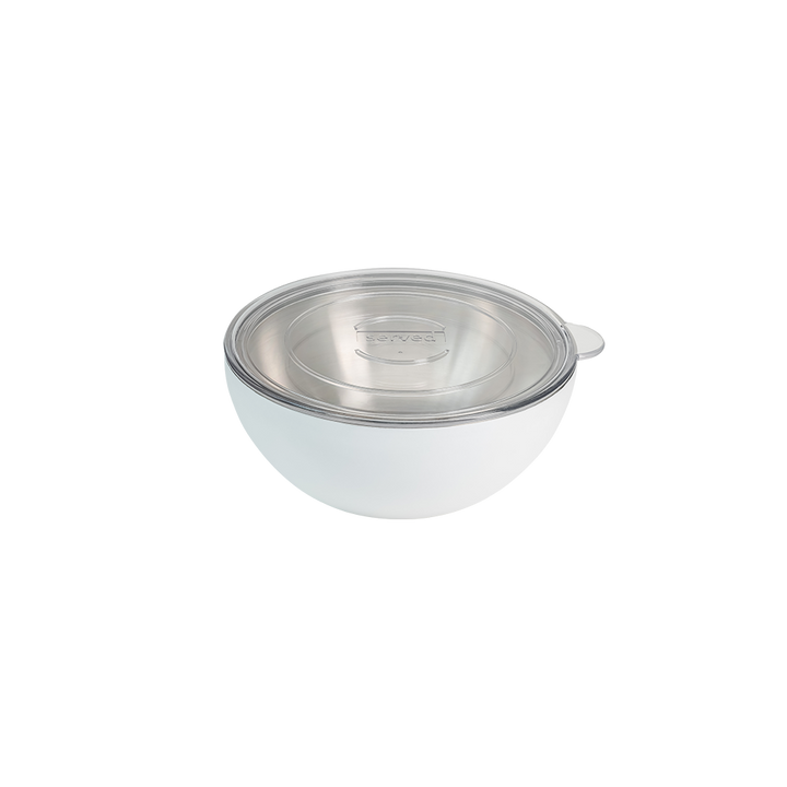 Served Vacuum-Insulated Serving Bowl White Icing