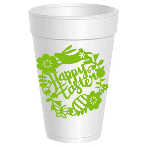 Easter Wreath Styrofoam Cups