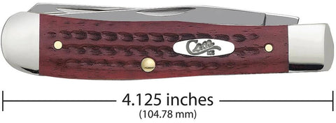 Pocket Worn Old Red Bone Corn Cob Jig Trapper Pocket Knife