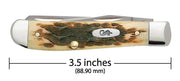 Amber Bone Peach Seed Jig Mini Trapper Pocket Knife