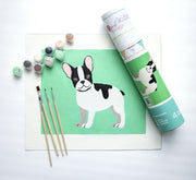 Paint by Numbers Canvas Kit for Kids - Frenchie French