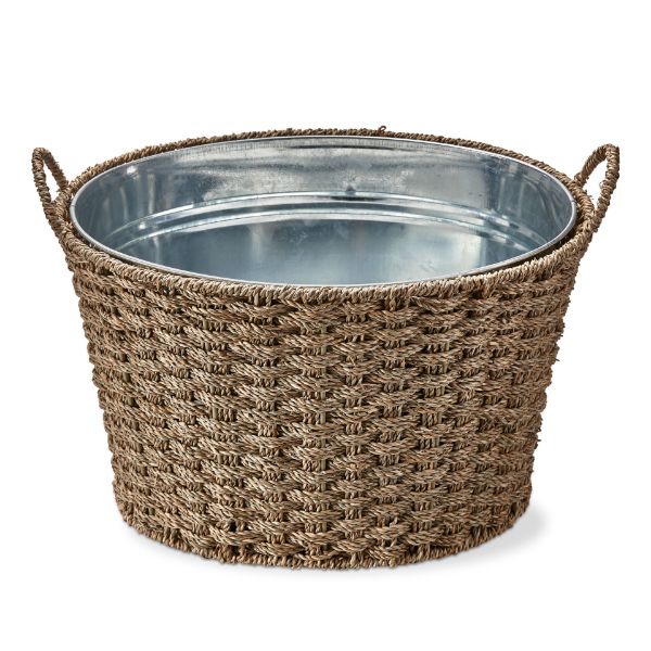 Seagrass Basketweave Party Tub