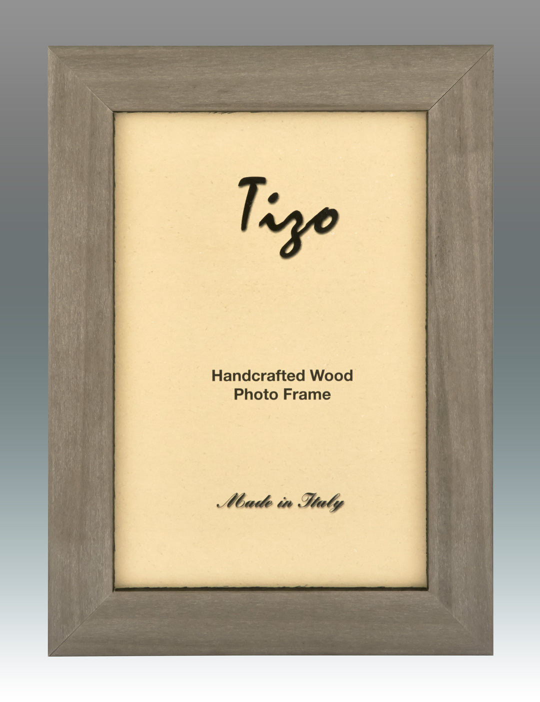 Italian Wood Picture Frame Gray