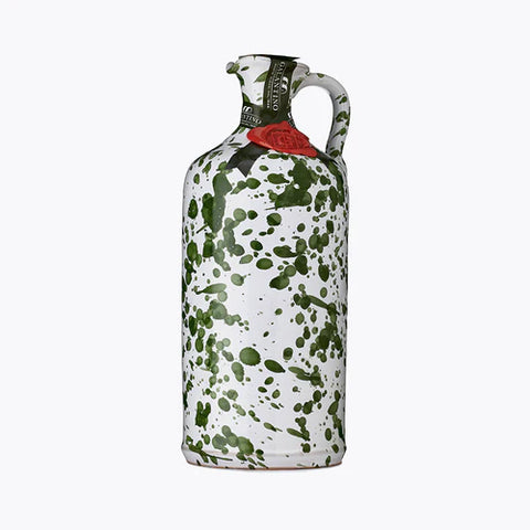 Zia Pia - Extra Virgin Olive Oil - Green Hand-Painted Ceramic