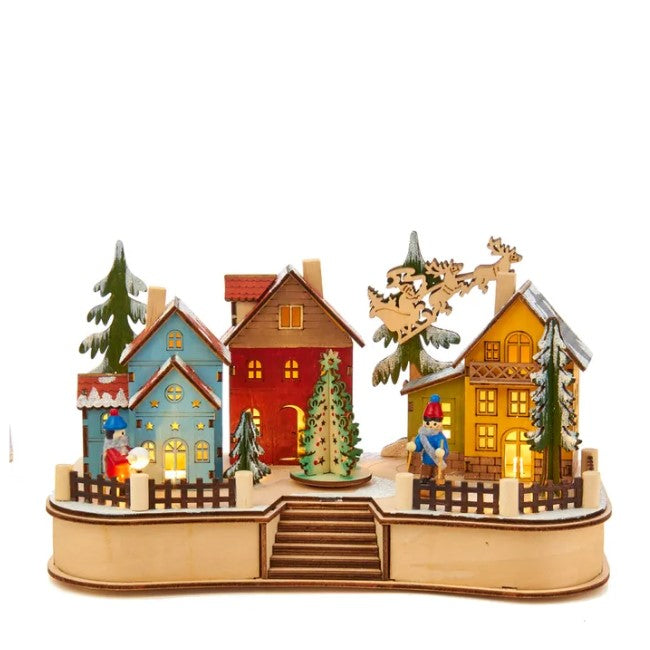 Kurt Adler Light-Up LED Musical House