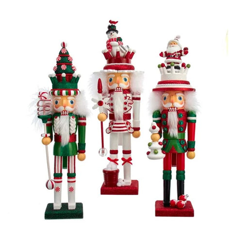 Snowman, Christmas Tree, and Santa Hat Nutcracker