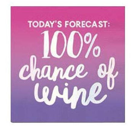 Beverage Napkins - 100% Chance of Wine
